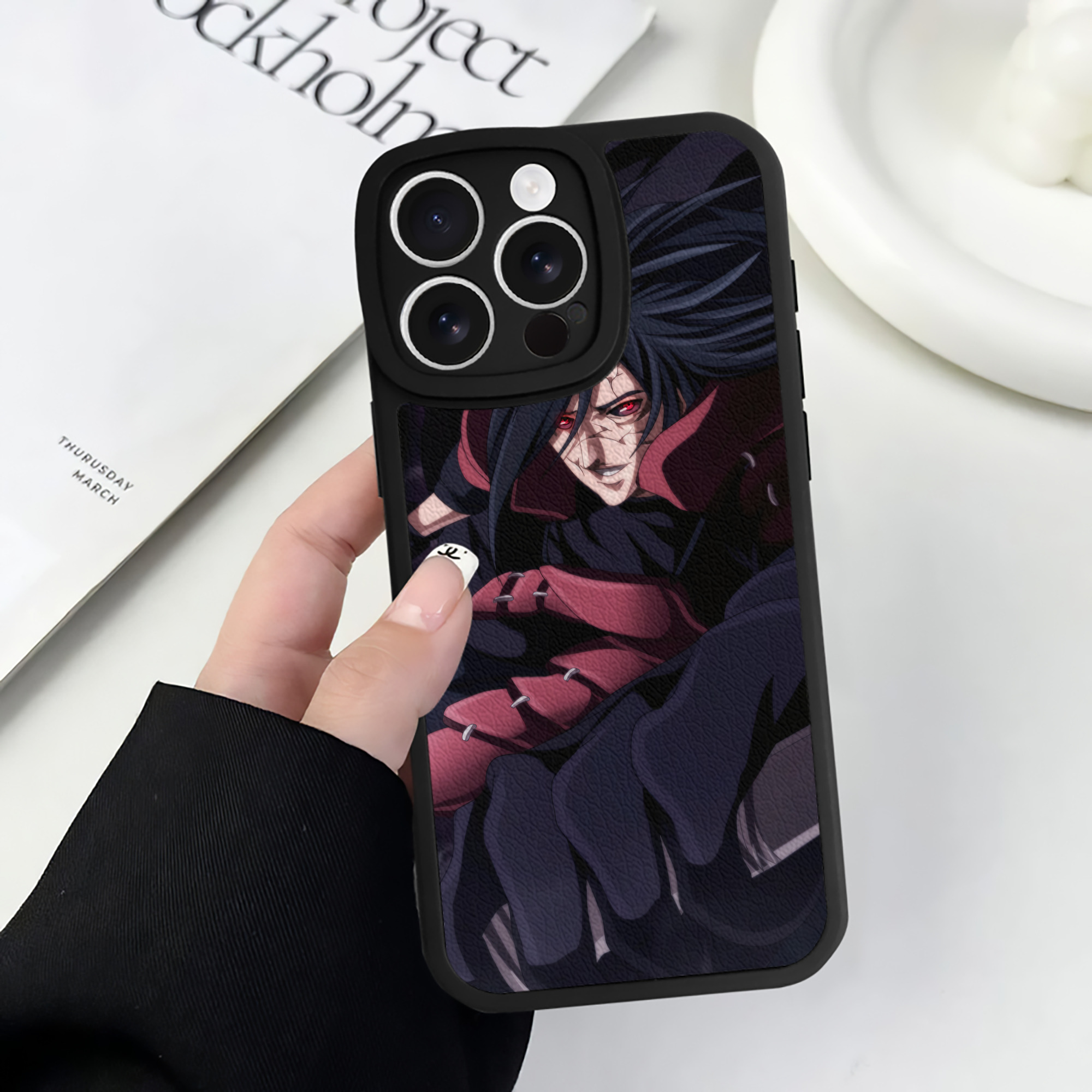 （画像用） NARUTO -ナルト- NARUTO -ナルト- 疾風伝 【iPhone 16シリーズ対応】シリコンスマホケース（レザー調） 材質：シリコン